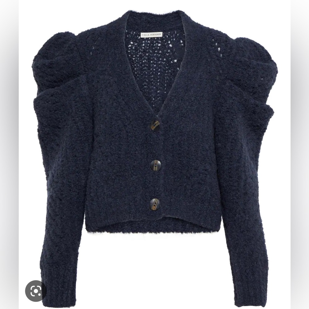 ULLA JOHNSON NWT Odette Cardigan Midnight Size M